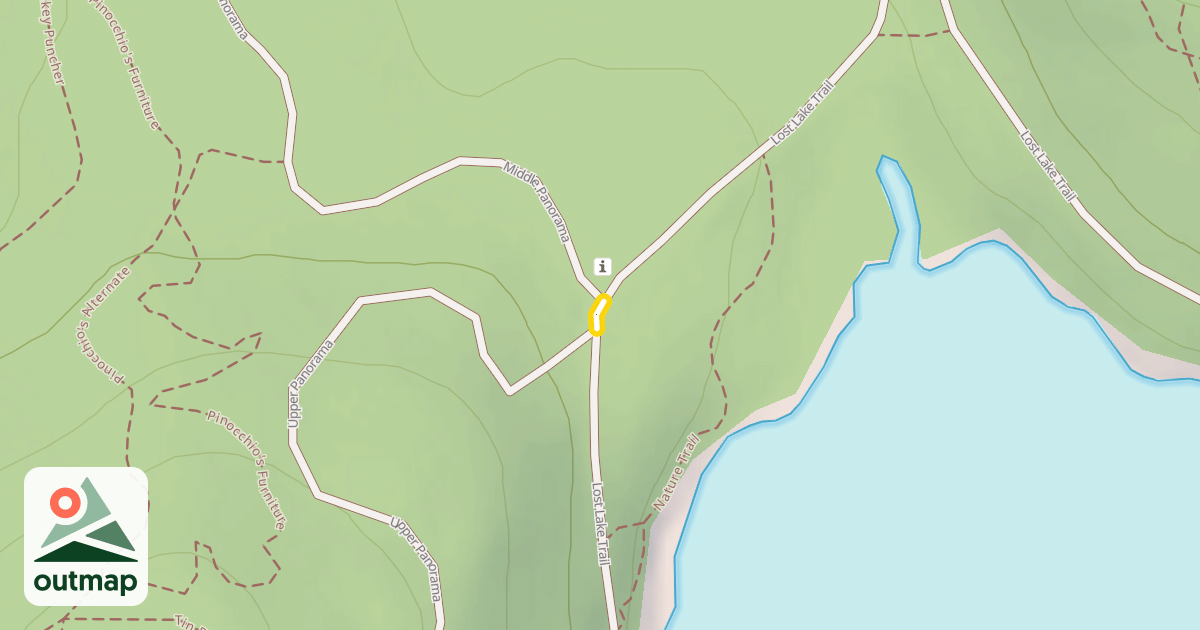 Map of Lost Lake Trail