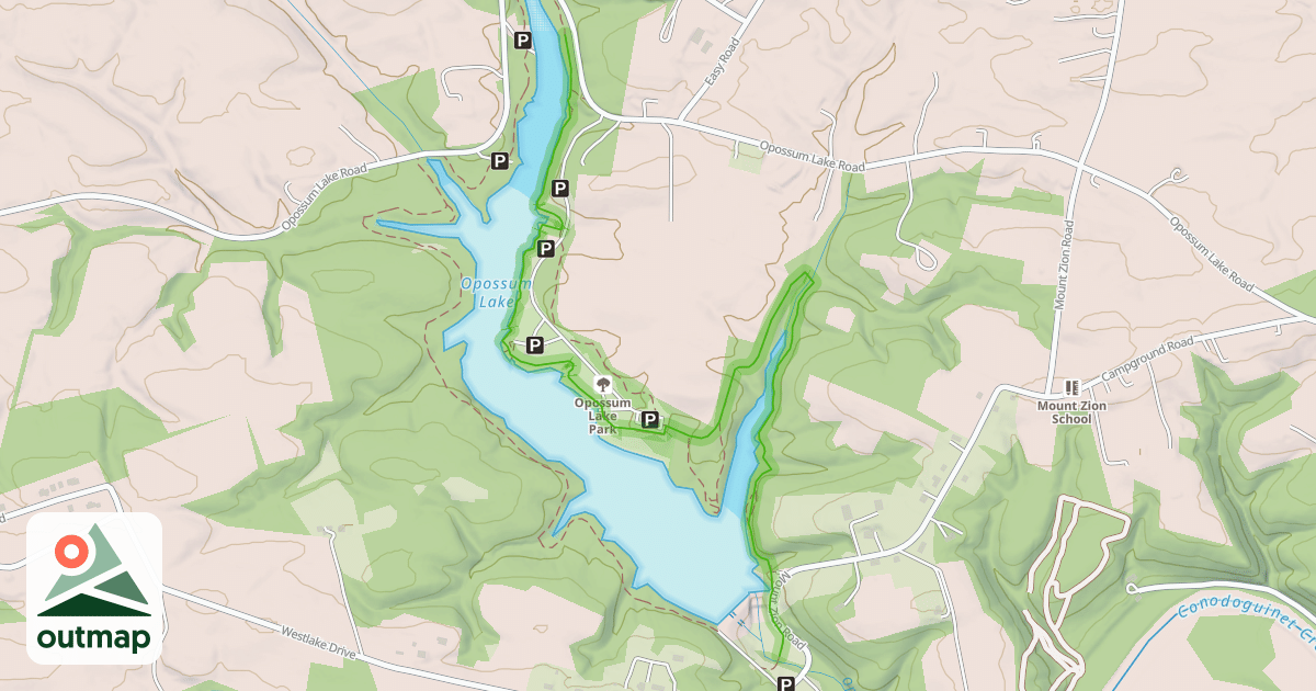 Map of Angler's Access Trail