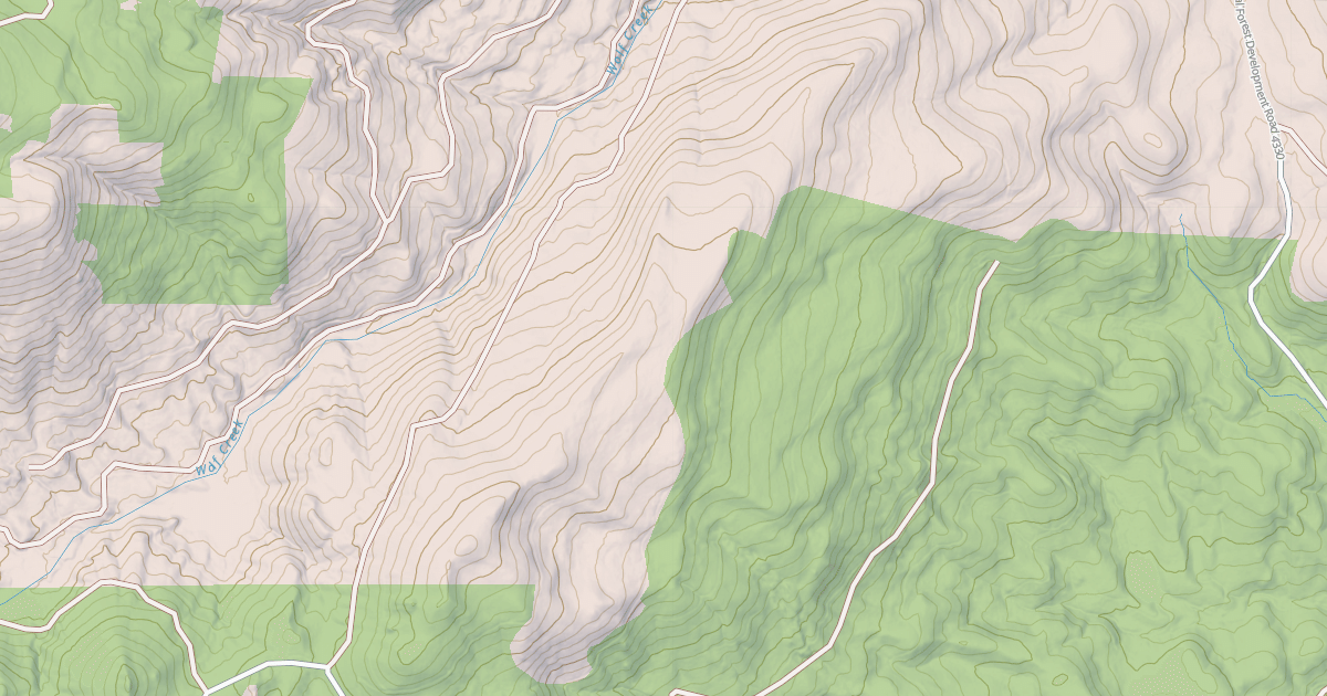 Map preview of USFS National Forest System Roads {40A844FA-8A0D-4F73-8813-F72EA44B82FF}