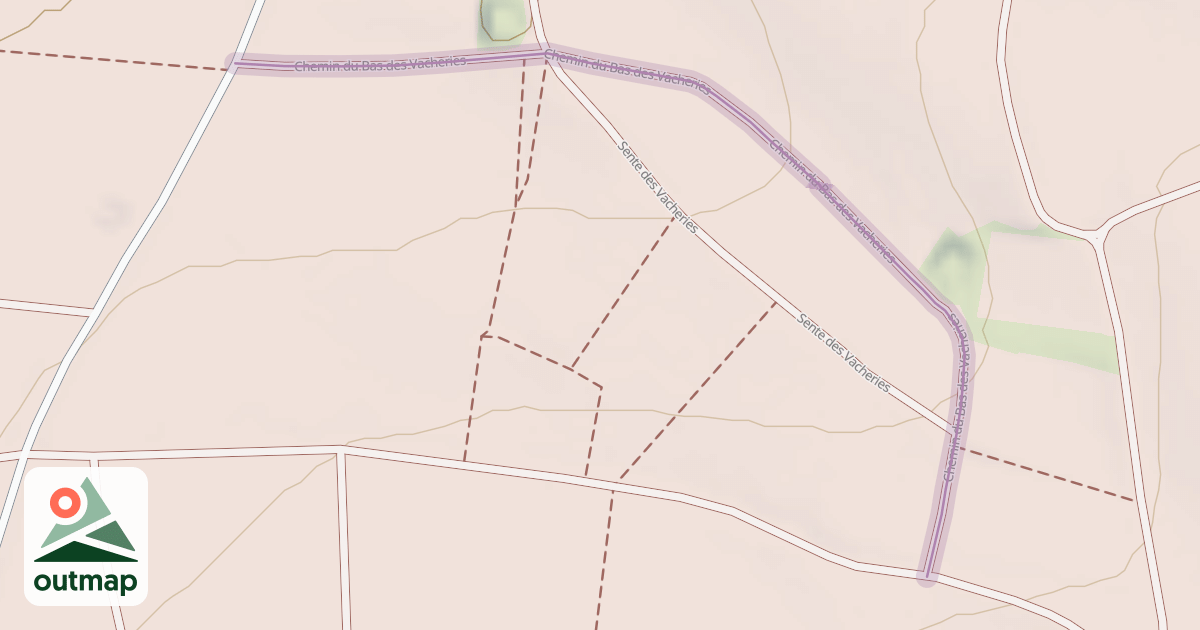 Map of Chemin du Bas des Vacheries