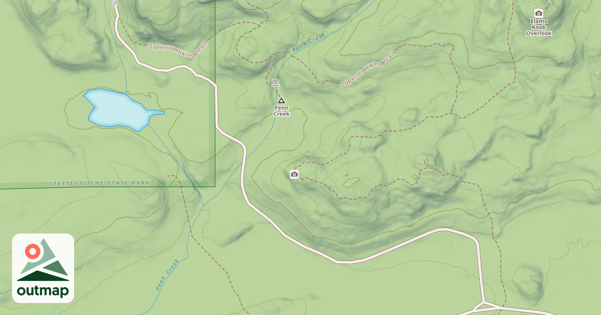 Map of Red Dot Trail