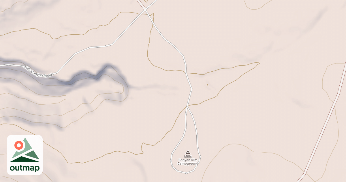 Map of MILLS CANYON RIM CG
