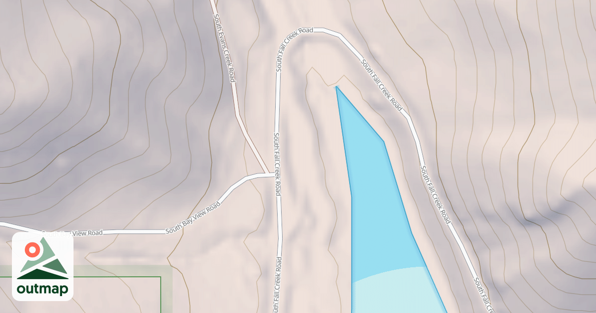Map of EVANS CREEK CG-NORTH