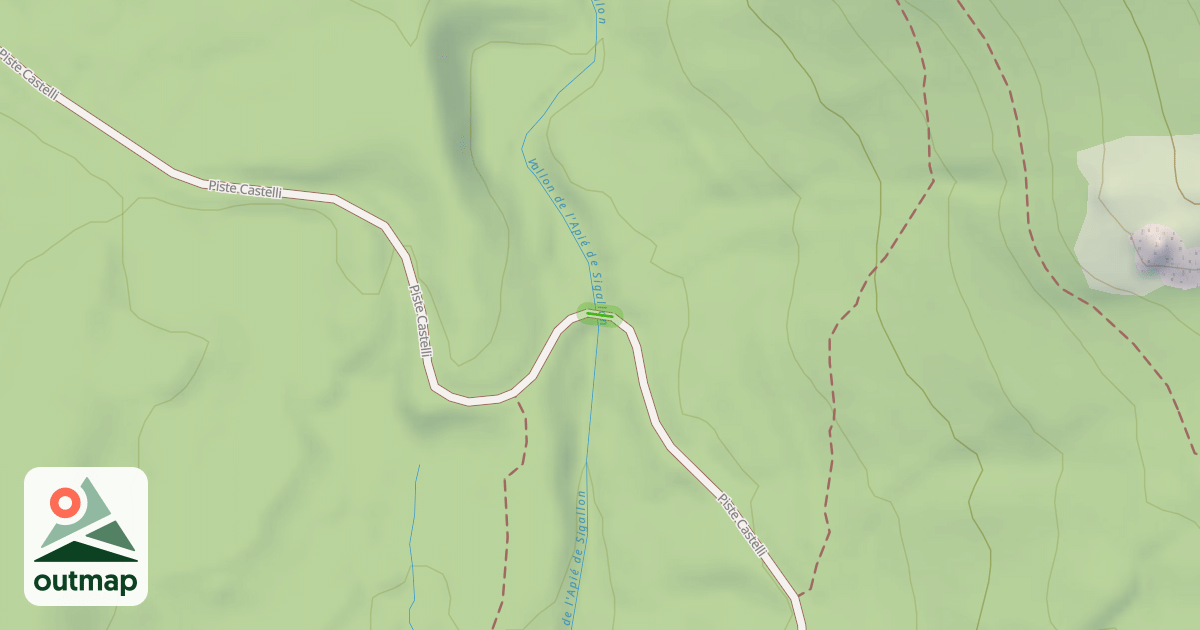 Map of Pont de Sigallon
