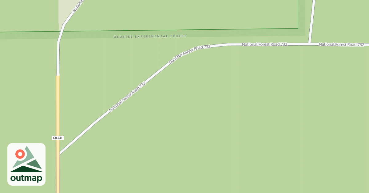 Map of OLUSTEE LOOP