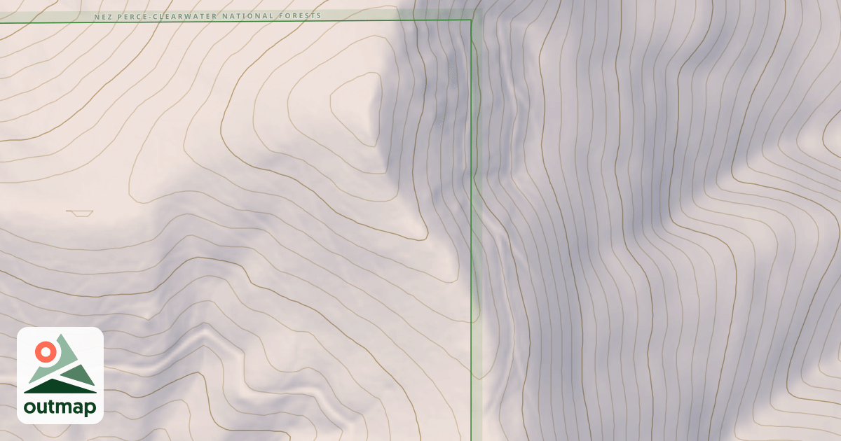 Map of Palouse - Ohv - Klawa Cr