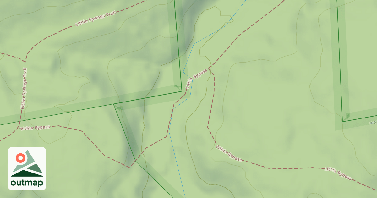 Map of Lithia Springs Trail
