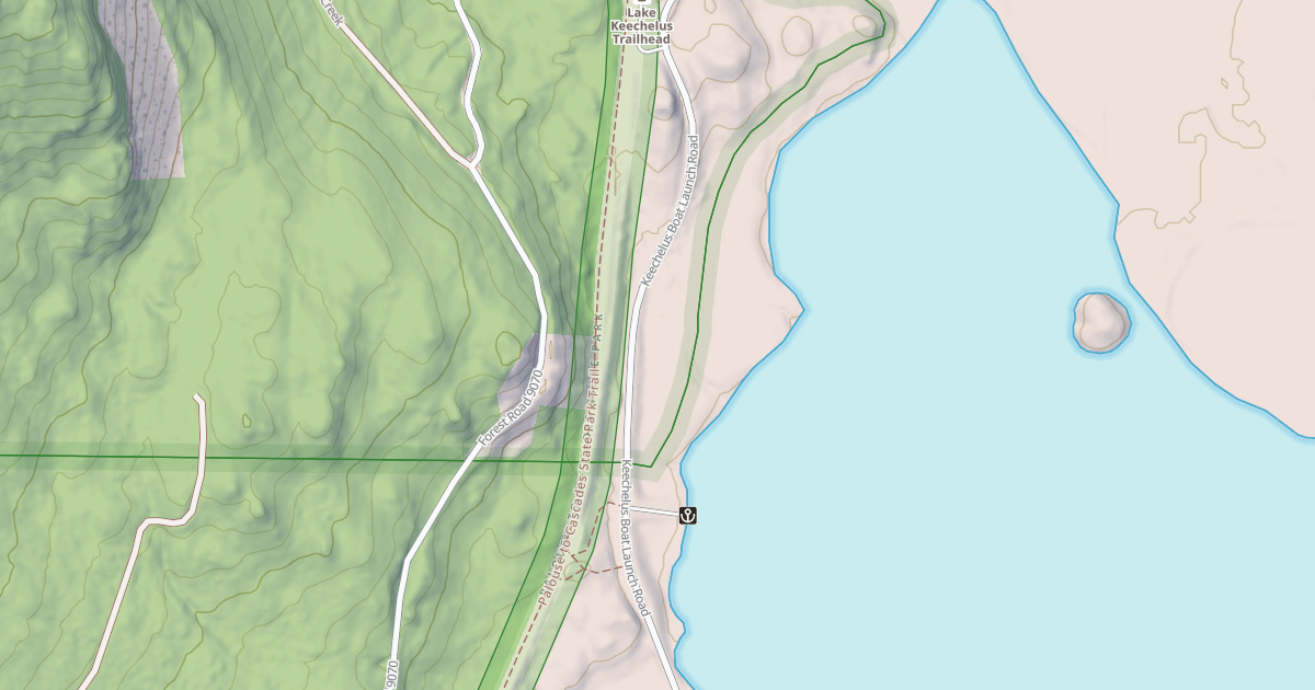 Map preview of JOHN WAYNE TRAILHEAD