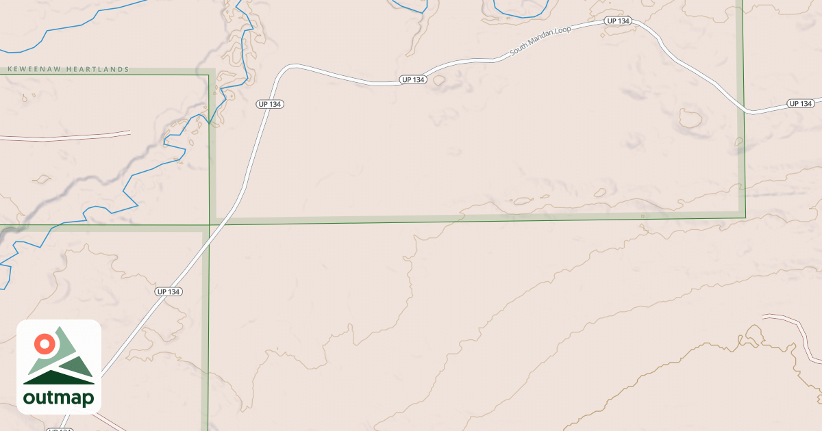 Map of Keweenaw State Trail