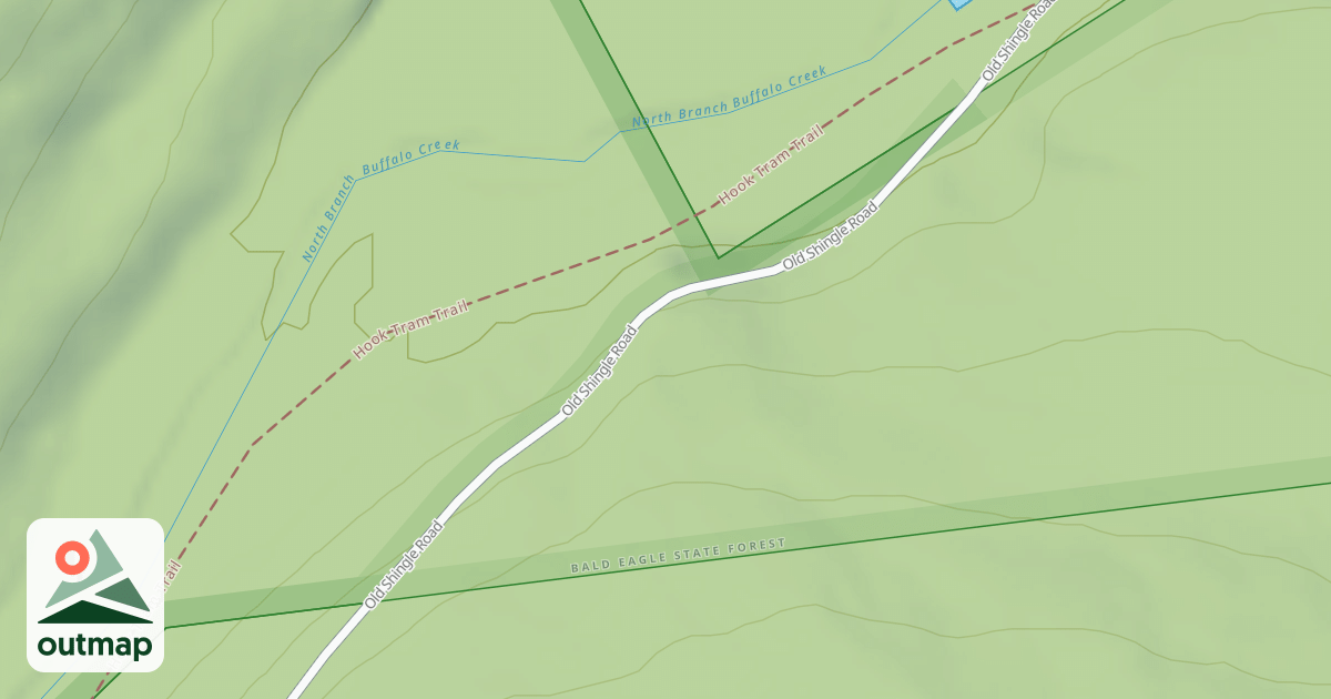 Map of Bald Eagle State Forest Snowmobile Trails