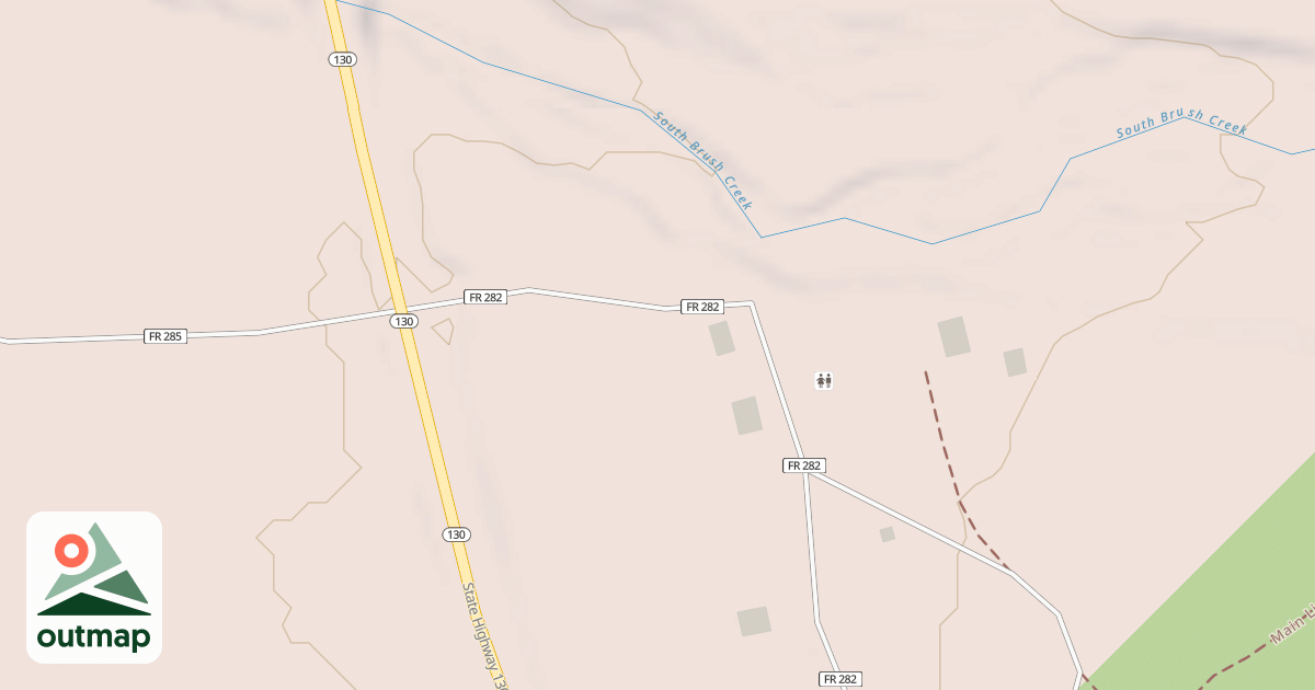 Map of BRUSH CREEK W C 1
