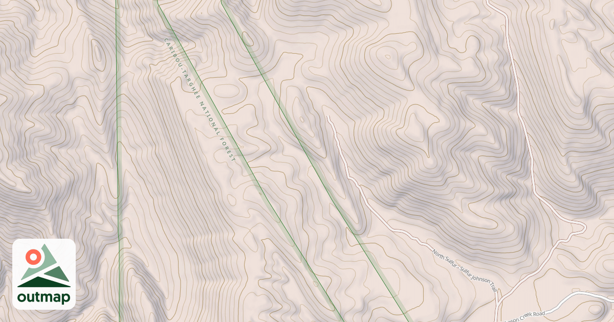 Map of North Sulfur - Sulfur Johnson