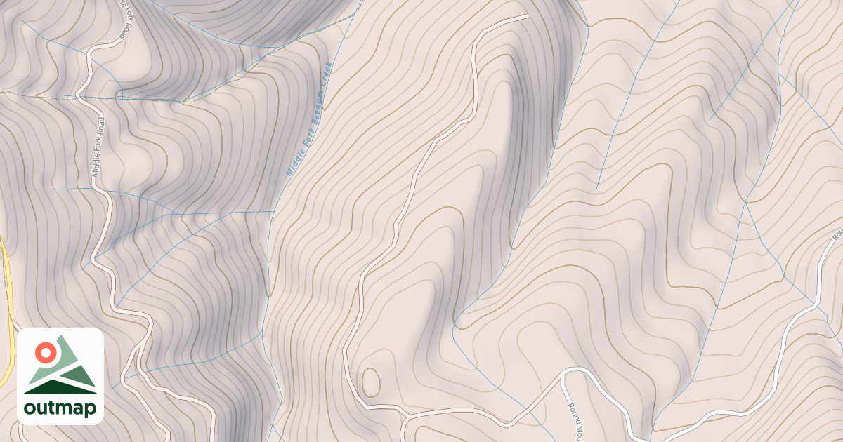Map of MIDDLE FORK