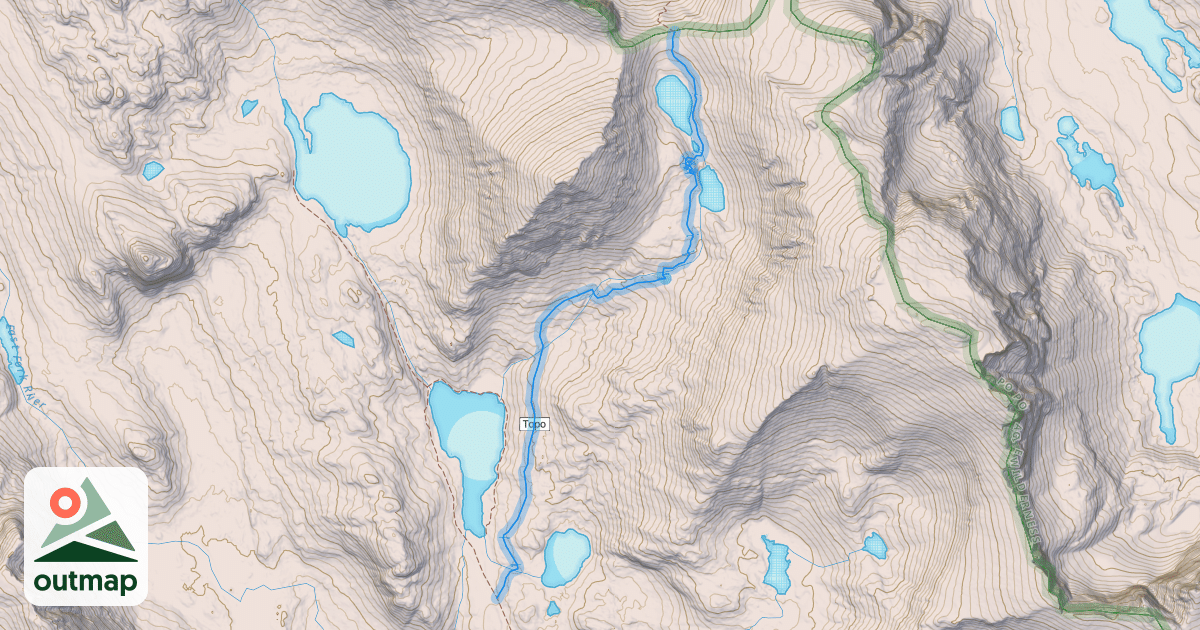 Map of Hailey Pass Trail