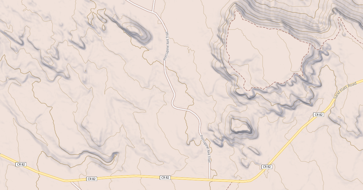 Map preview of BLM National GTLF Public Motorized Roads 2f102545-7faa-43f2-b93b-d0031f21c7c4