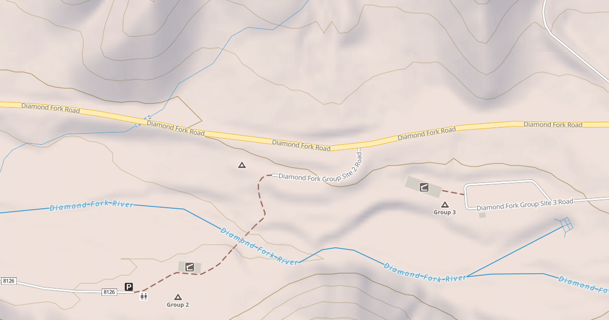 Map preview of DIAMOND FORK GROUP SITE 2