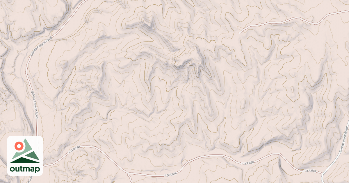 Map of GILLETTE CANYON RD