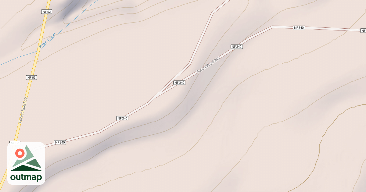 Map of BEAR CR. RIDGE