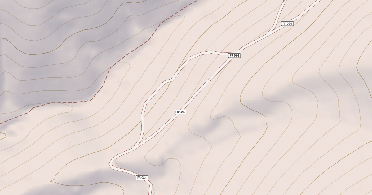 Map preview of PINE CREEK JEEP NORTH LOOP 3