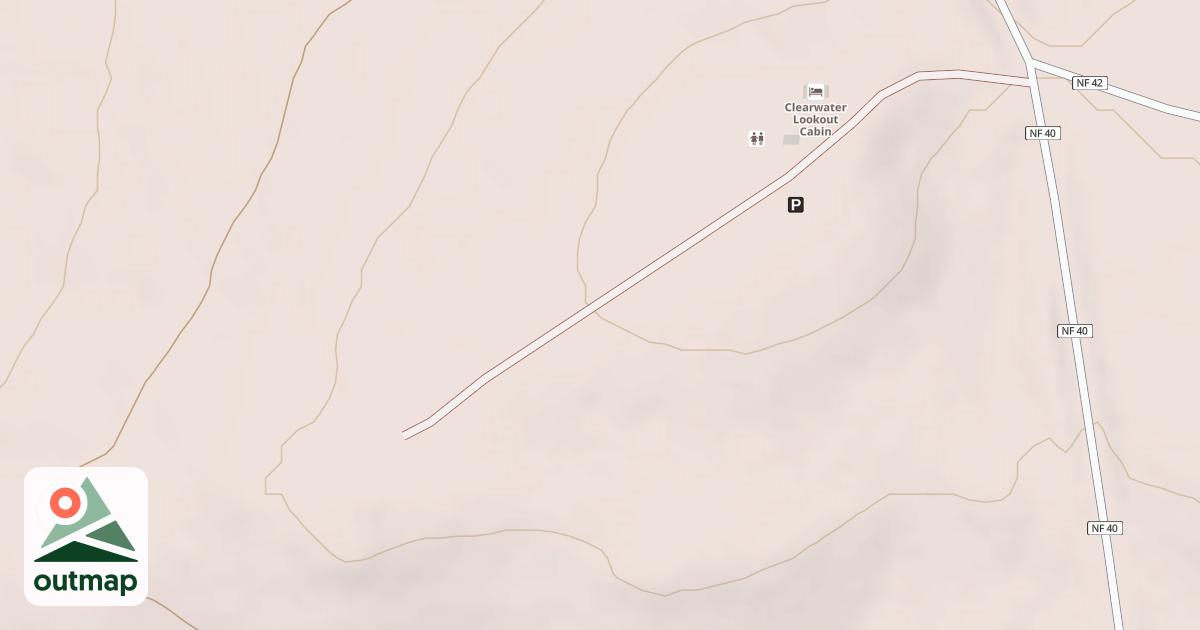 Map of CLEARWATER LOOKOUT