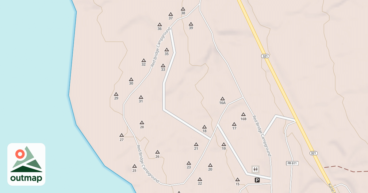 Map of RED BRIDGE - B