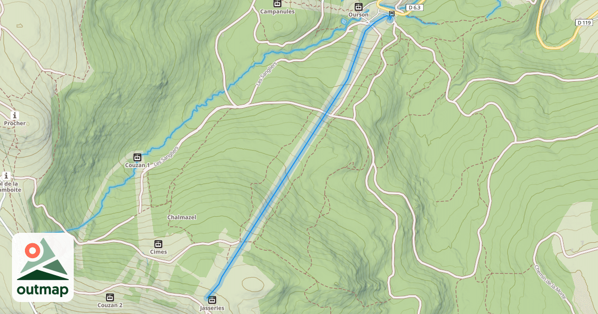 Map of Les Jasseries