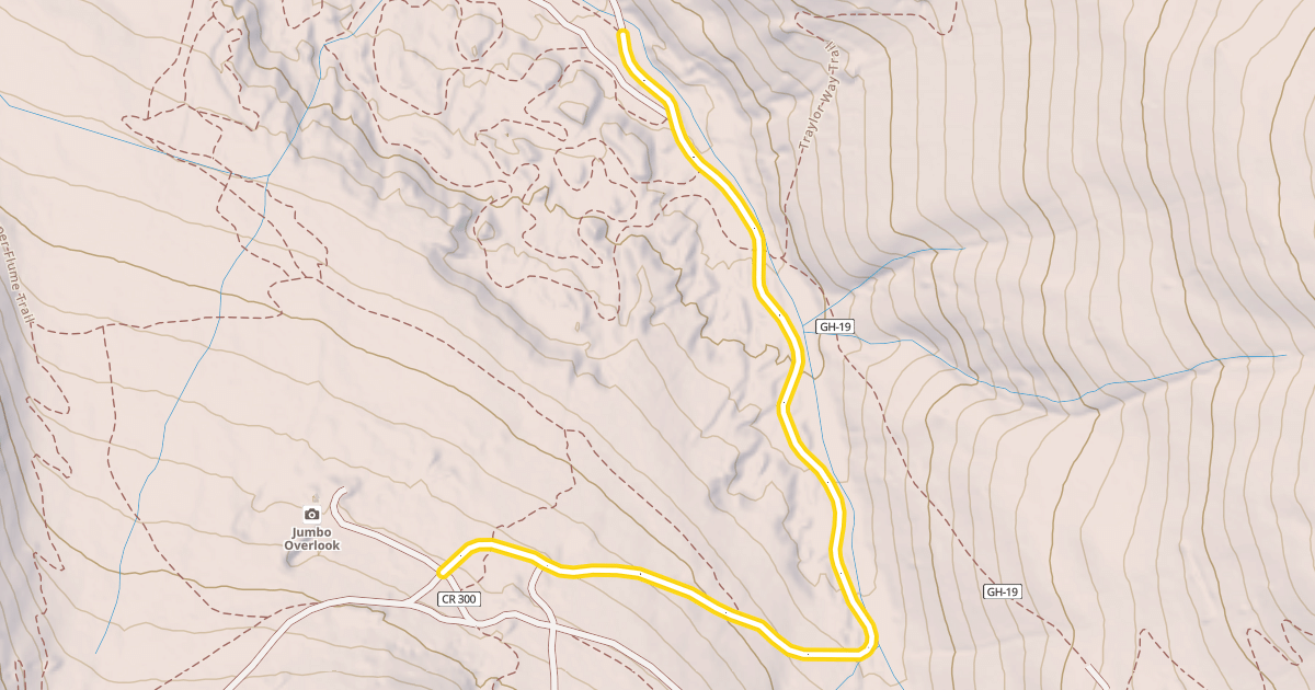 Map preview of Gold Run Gulch Road