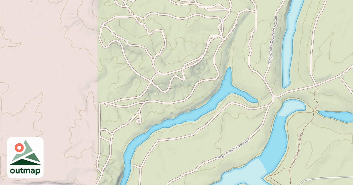 Map of Interlake State Recreation Area Trails