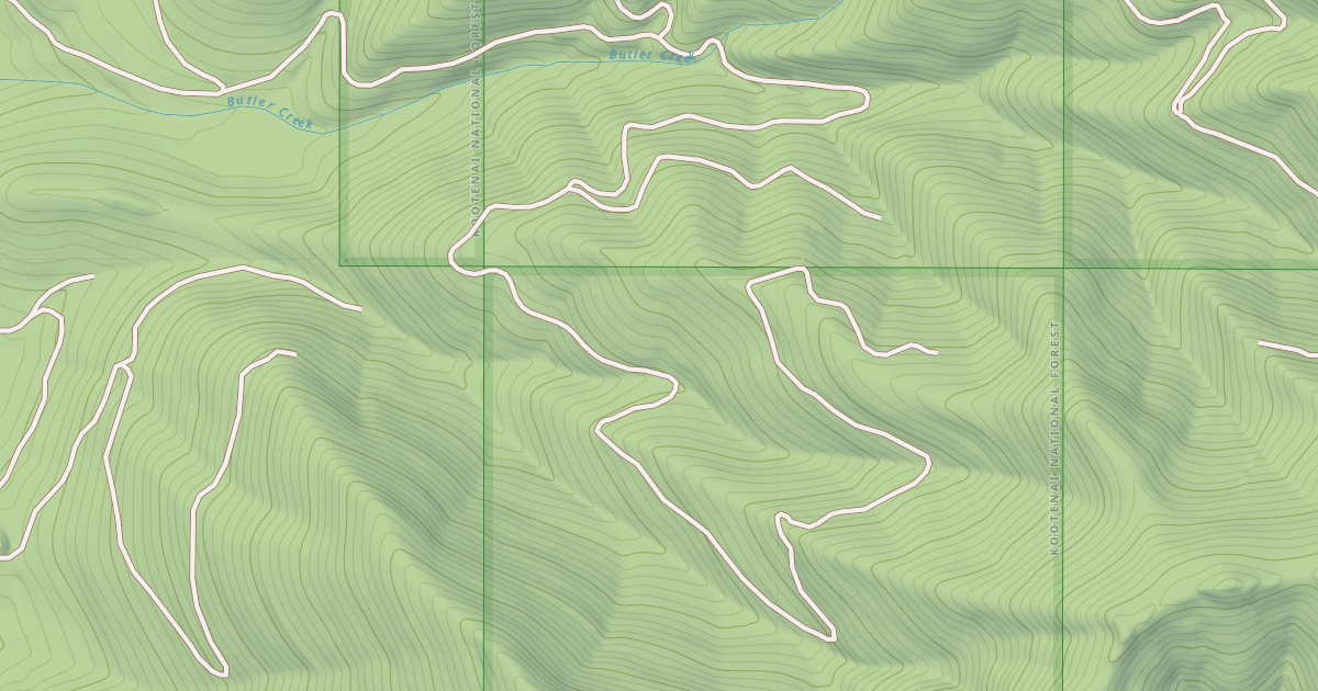 Map preview of BUTLER CREEK B