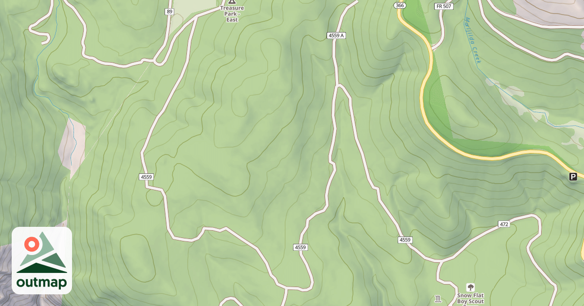 Map of SNOW LURE SPUR