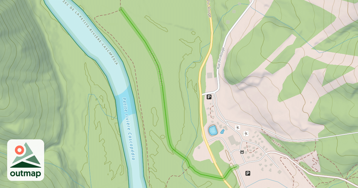 Map of Sentier de la Rivière