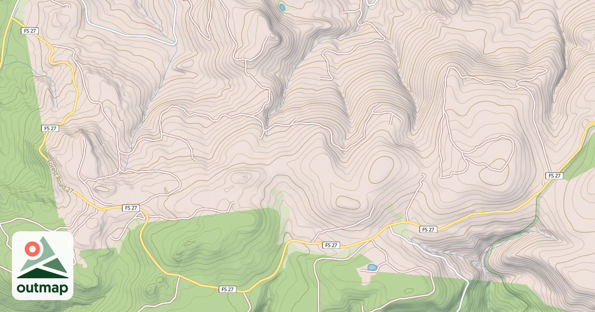 Map of USFS Motor Vehicle Use Map Roads {8F4B2BFF-92F5-4812-8665-04F7DB071EB8}