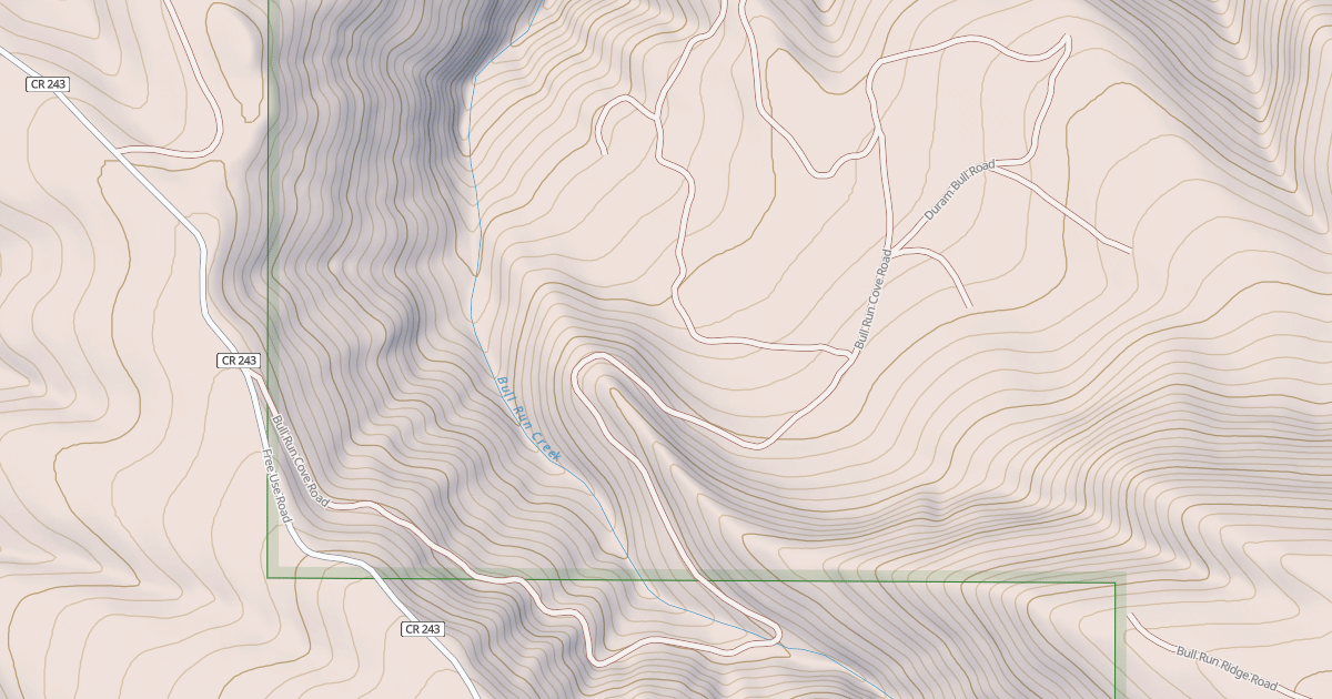 Map preview of BULL RUN COVE