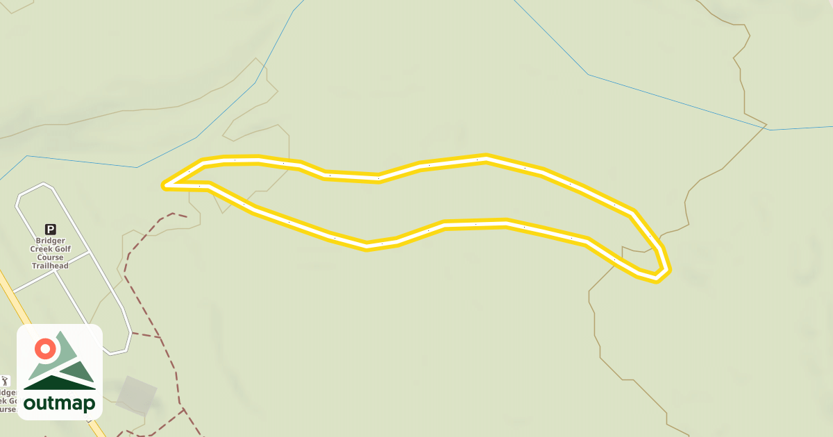 Map of Bridger Creek Golf Course Upper Loops