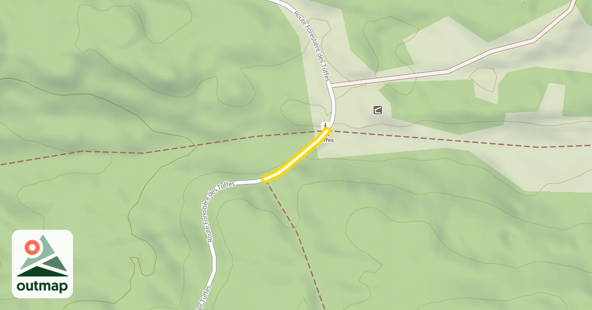 Map of Route Forestière des Tuffes