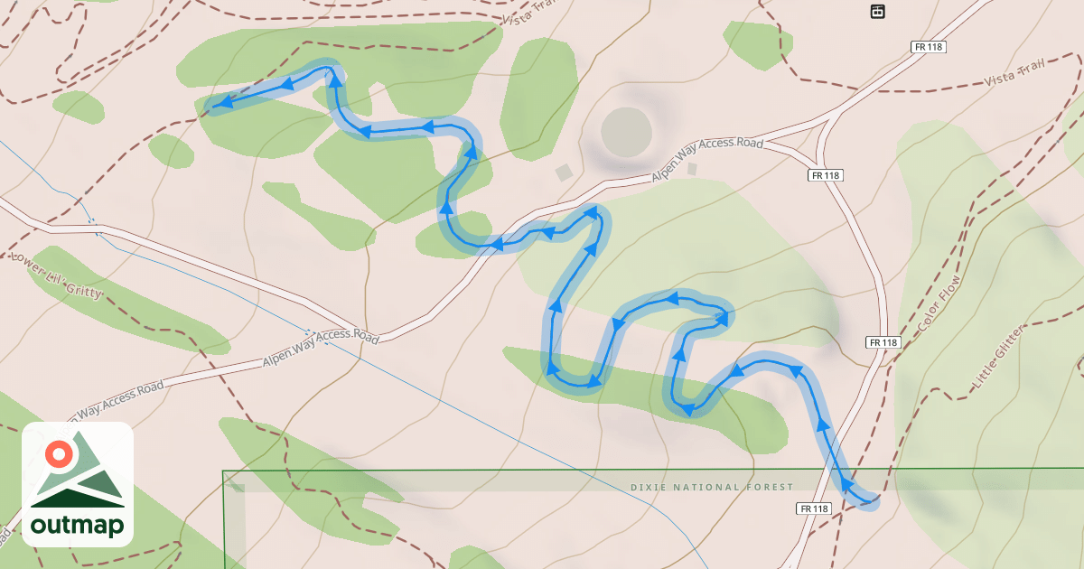 Map of Lower Glitter