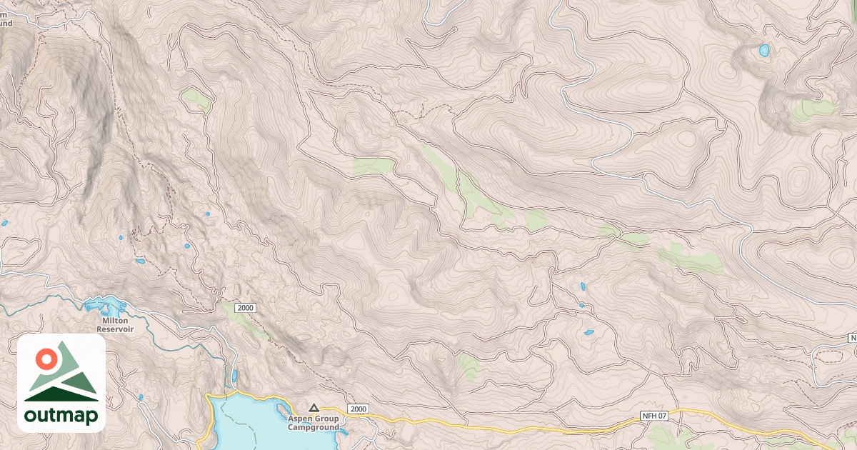 Map of BALD RIDGE
