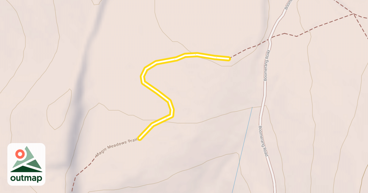 Map of Magic Meadows Trail