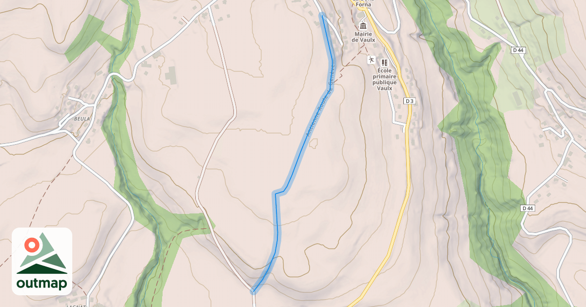 Map of Ancienne Route de Genève