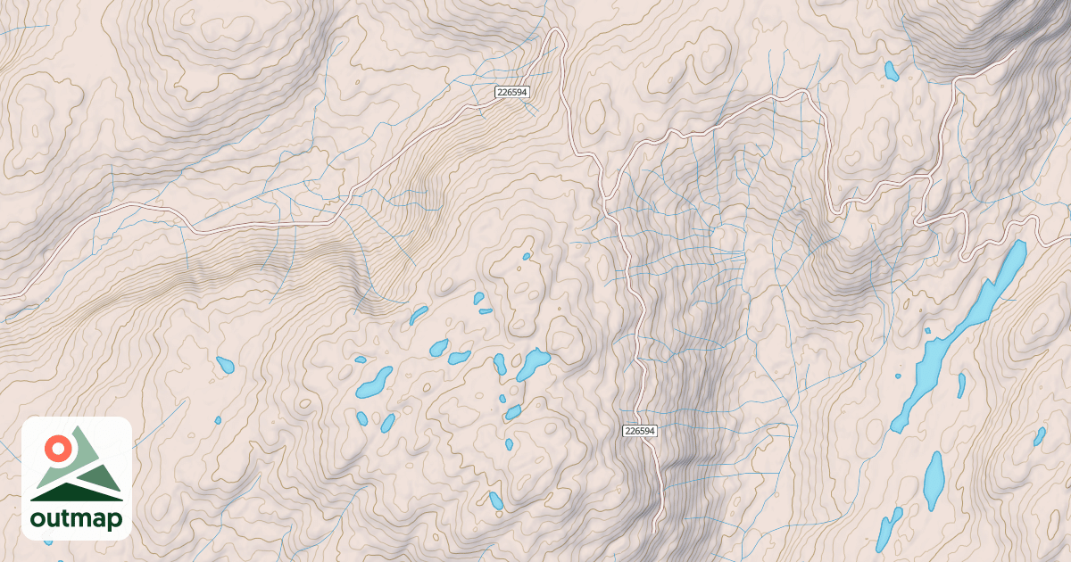 Map of MUSTANG LAKE