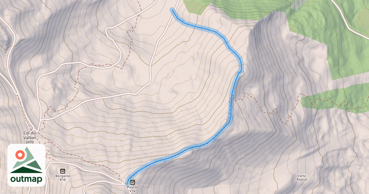 Map of Les Crêtes