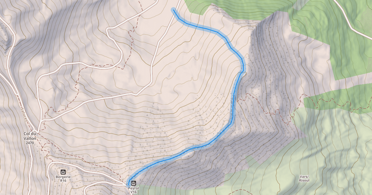 Map preview of Les Crêtes