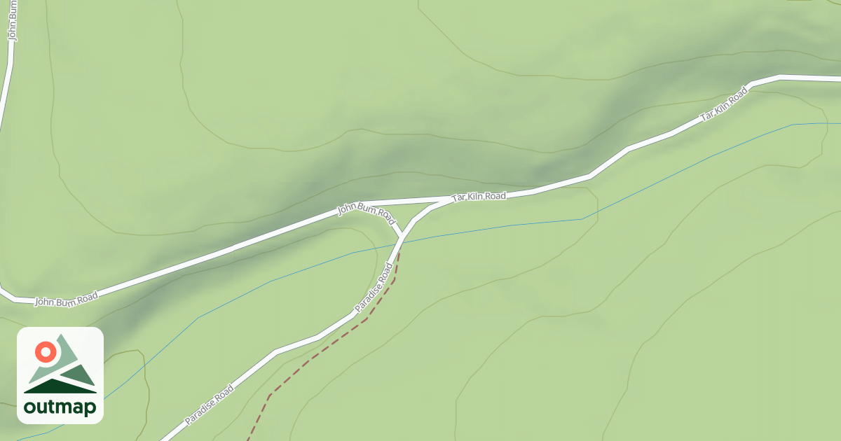 Map of Rothrock State Forest Trough Creek Snowmobile Trails