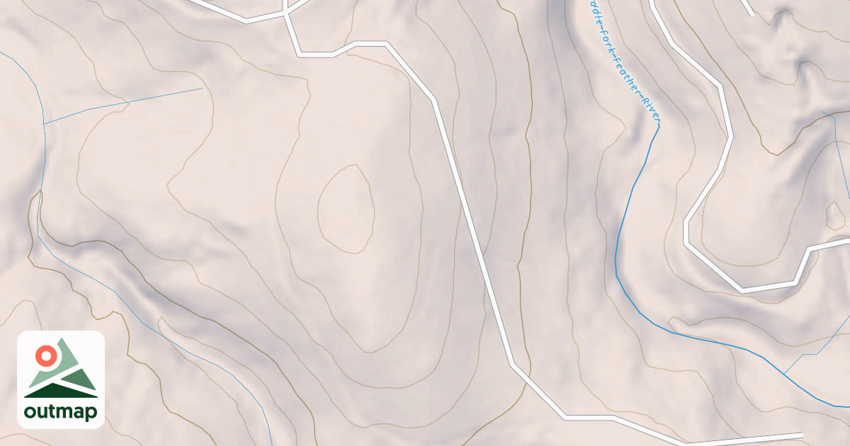Map of COLDWATER SPUR J