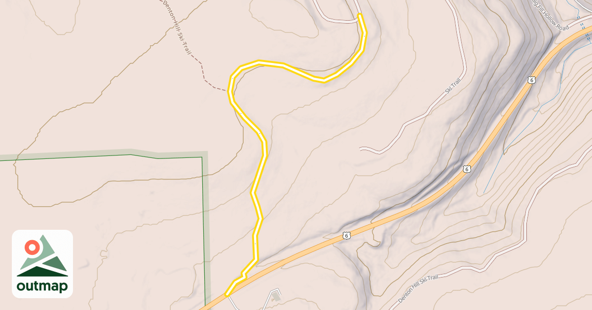 Map of Big Fill Hollow Road