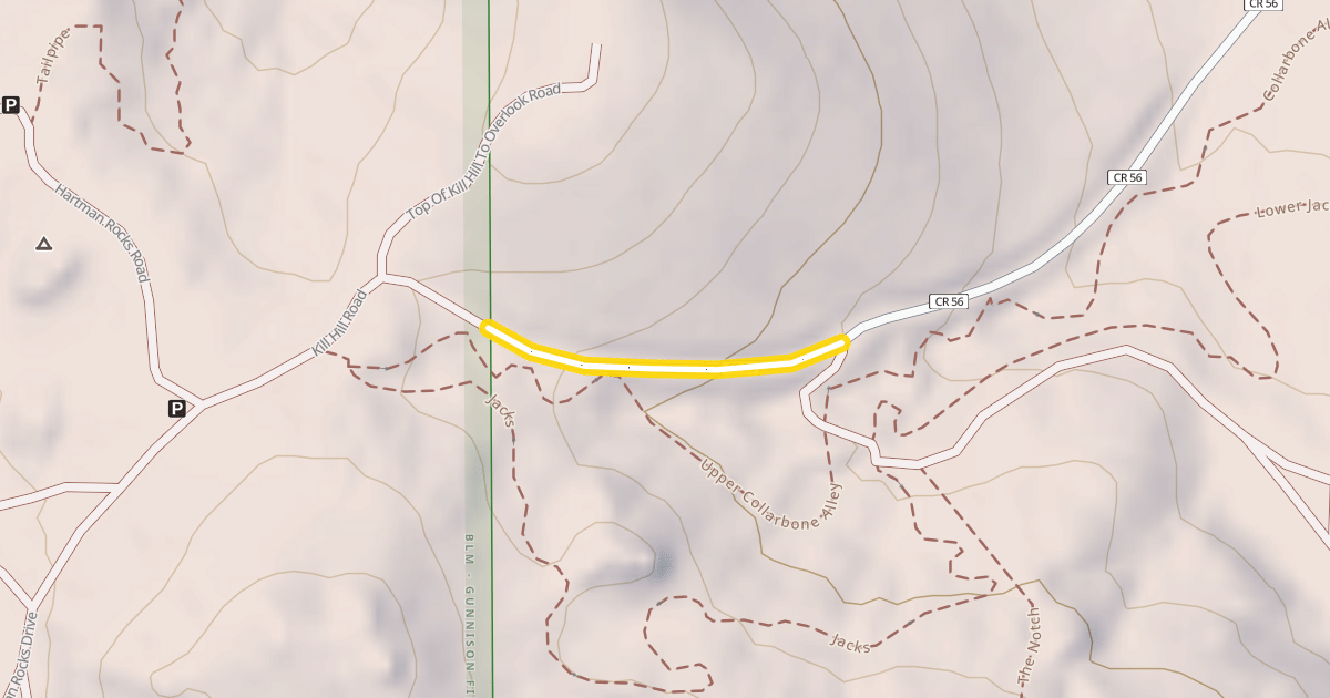Map preview of Kill Hill Road