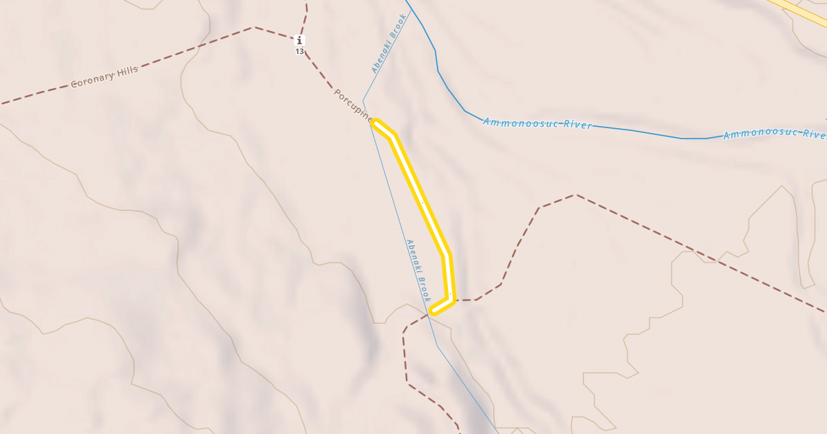 Map preview of Porcupine Lane