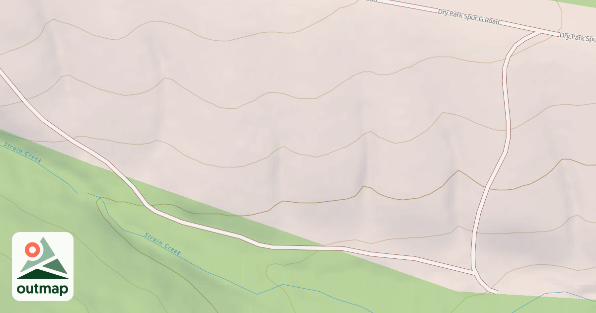 Map of DRY PARK SPUR GB