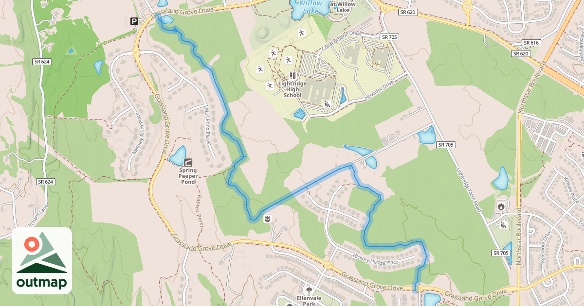 Map of Wetlands Way