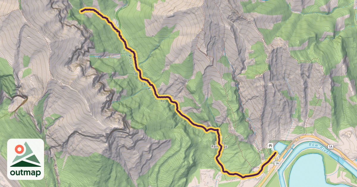 Map of Grotto Canyon Trail